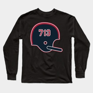 Houston Texans 713 Helmet - Abeno Comics #43 Long Sleeve T-Shirt